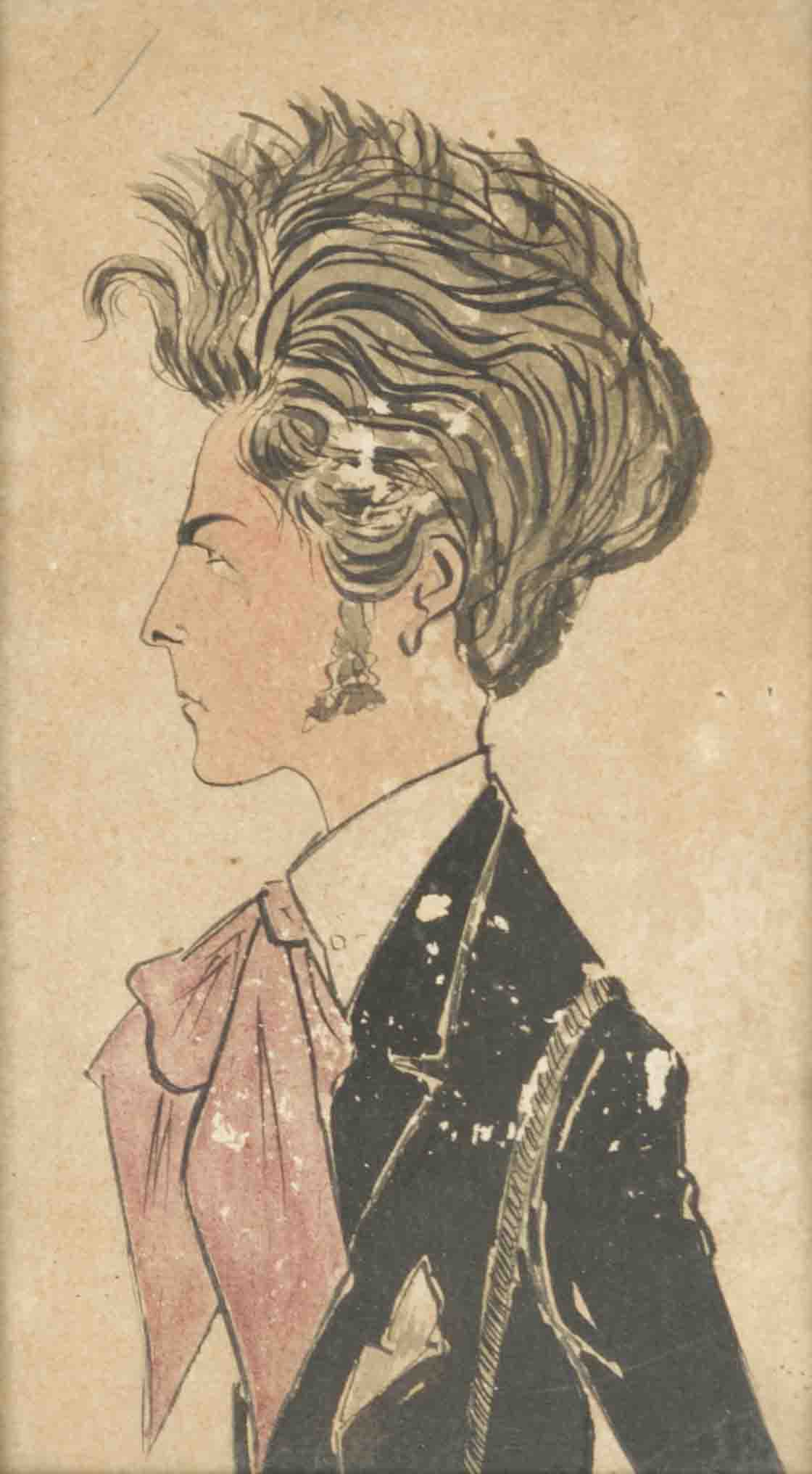 Autoritratto (caricatura) - 1916